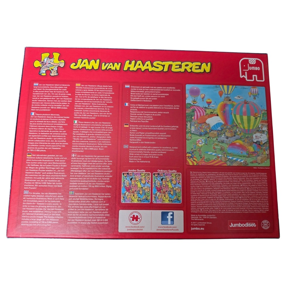 Jan van Haasteren The Park 500 XL Piece Comic Jigsaw Puzzle Jumbo 19070 68x49cm - Picture 5 of 6